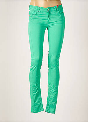 Pantalon slim talie joasă talie joasă verde CHIPIE femeie