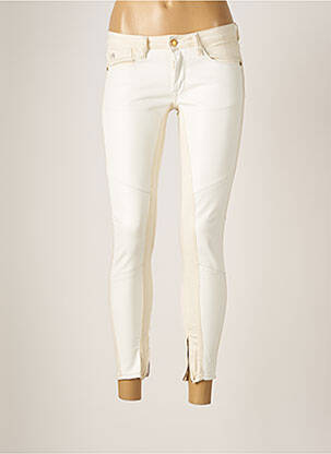 Pantalon 7/8 elasticitate talie joasă bej LE TEMPS DES CERISES femme