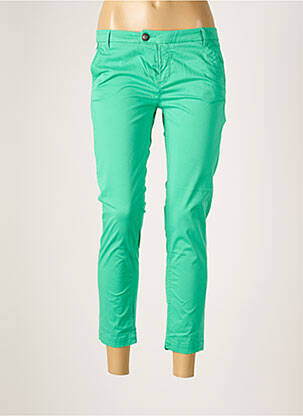 Pantalon trei sferturi elasticitate talie joasă verde CHIPIE femeie