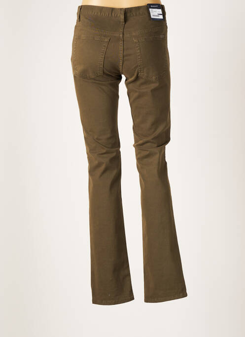 Pantalon slim verde GANT femeie