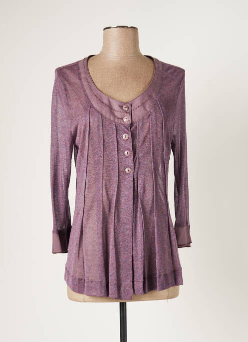 Vestă cu mâneci lungi violet PAUSE CAFE femeie