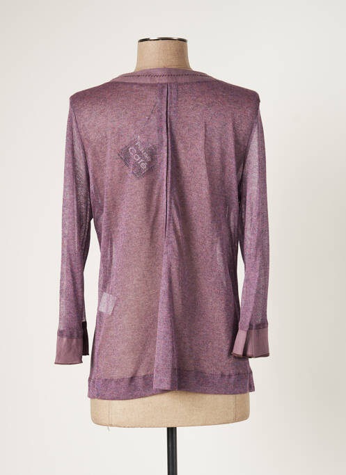 Vestă cu mâneci lungi violet PAUSE CAFE femeie