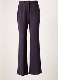 Pantalon drept țesătură crep talie înaltă violet HUCKE WOMAN femme