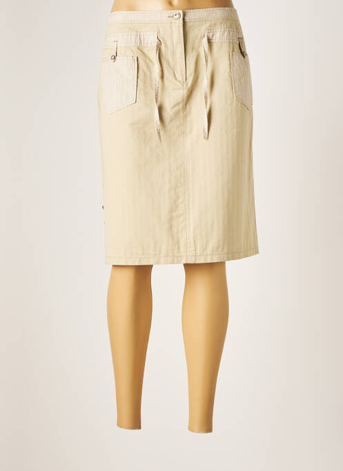 Fustă scurtă bej PAUSE CAFE femeie