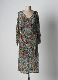 Rochie lungă mâneci lungi mâneci lungi verde STELLA FOREST femeie