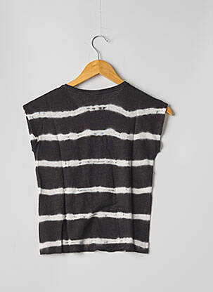 Tricou croială dreaptă mâneci scurte negru HARTFORD fată