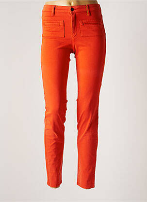 Pantalon slim portocaliu COUTURIST femeie