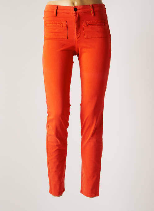 Pantalon slim portocaliu COUTURIST femeie