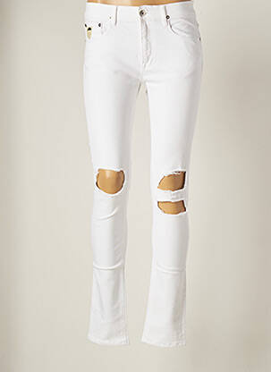 Pantalon drept alb APRIL 77 femeie