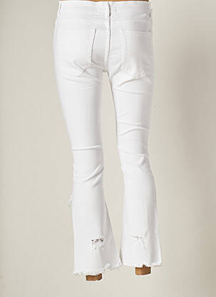Pantalon 7/8 elasticitate mărime normală alb APRIL 77 femeie
