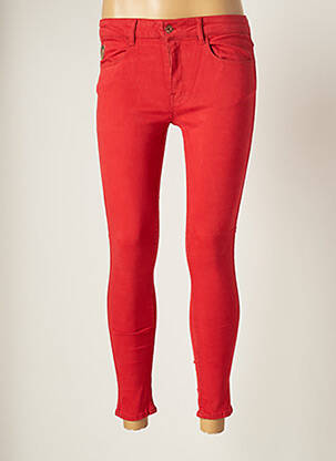 Pantalon 7/8 elasticitate mărime normală roșu APRIL 77 femeie