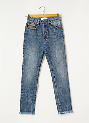 Blugi cu croială slim albastru APRIL 77 femeie