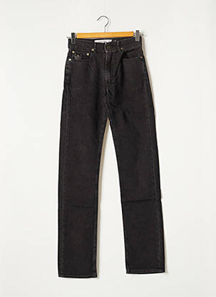 Pantalon drept elasticitate talie joasă negru APRIL 77 femeie