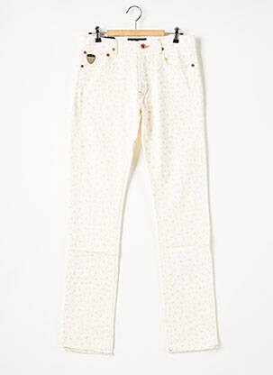 Pantalon drept alb APRIL 77 femeie