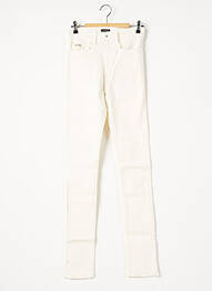 Pantalon drept elasticitate mărime normală alb APRIL 77 femme