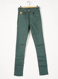 Pantalon drept elasticitate mărime normală verde APRIL 77 femme