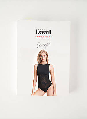 Body de lenjerie fără armatură negru WOLFORD femeie