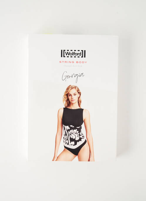 Body de lenjerie fără armatură negru WOLFORD femme