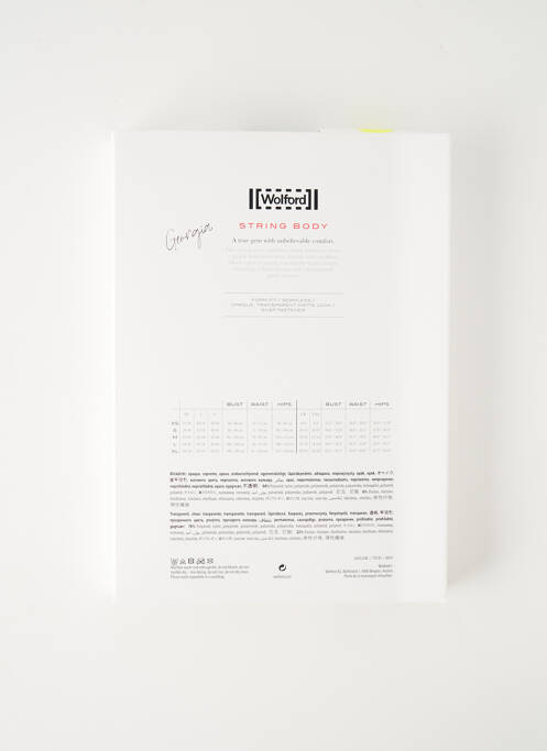 Body de lenjerie fără armatură negru WOLFORD femme