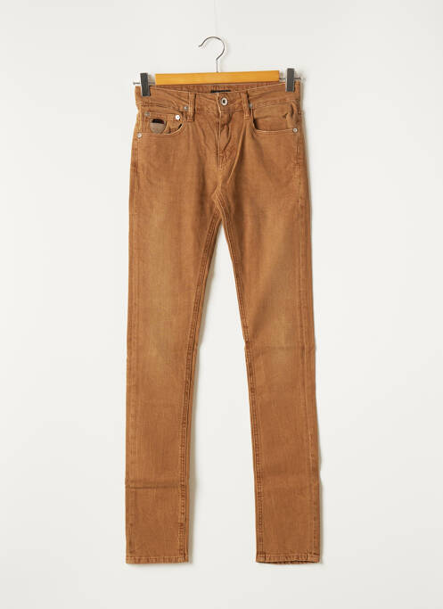 Blugi cu croială slim maro APRIL 77 femeie