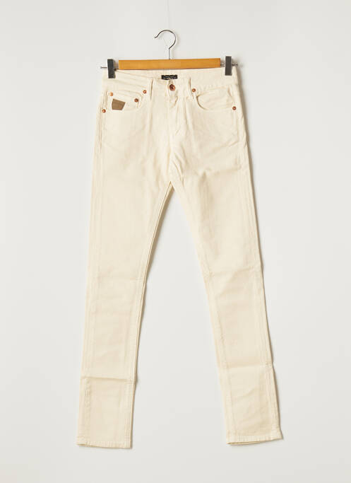 Blugi cu croială slim bej APRIL 77 femeie