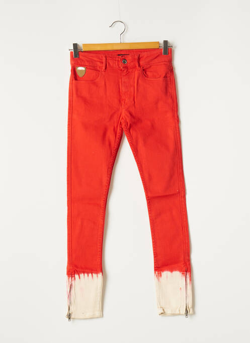 Pantalon slim portocaliu APRIL 77 femeie