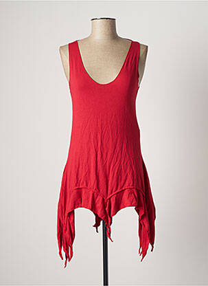 Tunică fără mâneci roșu DIPAWALI fată