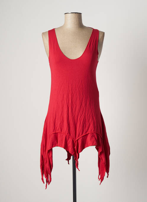 Tunică fără mâneci roșu DIPAWALI fată