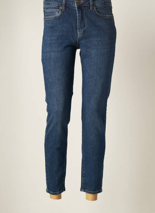 Pantalon 7/8 elasticitate mărime normală albastru FIVE femme