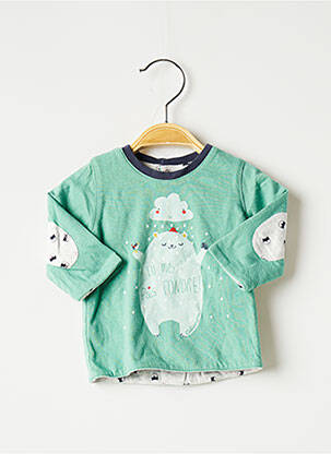 Tricou închidere presată mâneci lungi verde CATIMINI băiat