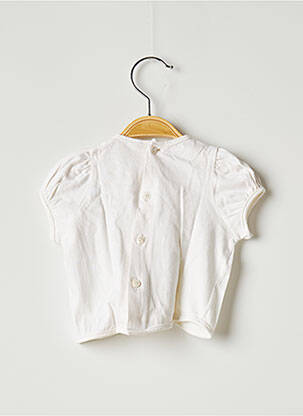 Tricou croială cambrată mâneci scurte bej BABYMINI PAR CATIMINI fată