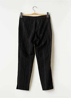 Pantalon 7/8 croială tip țigaretă mărime normală negru SANS MARQUE femeie