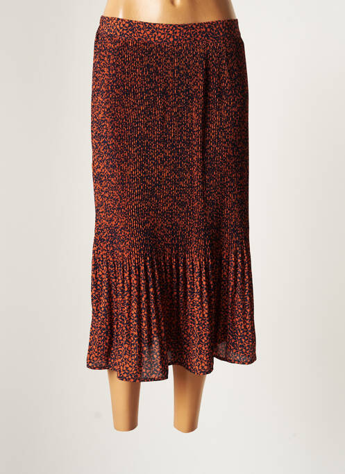 Fustă midi portocaliu VERO MODA femeie