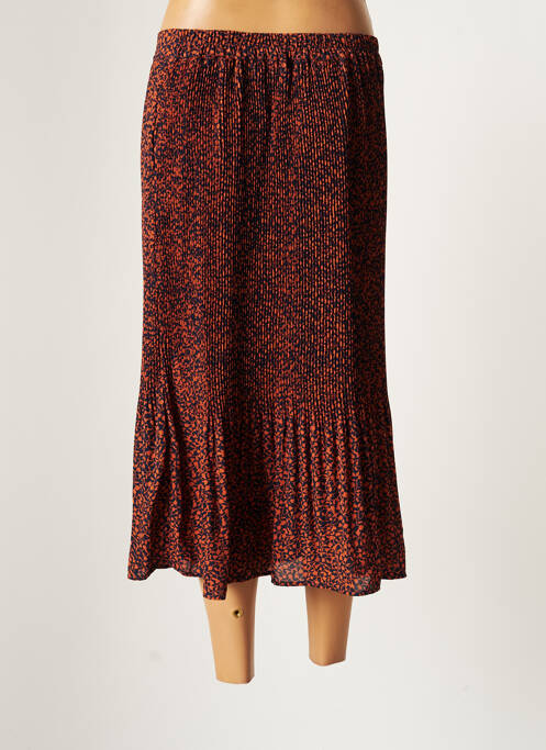 Fustă midi portocaliu VERO MODA femeie