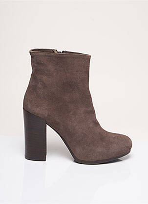 Botine/ghete toc de 7 la 9 cm gri UNISA femeie