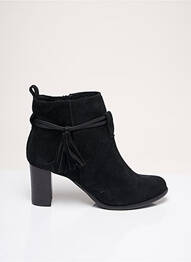 Botine/ghete toc pătrat toc de 7 la 9 cm negru BELLA STORIA femme