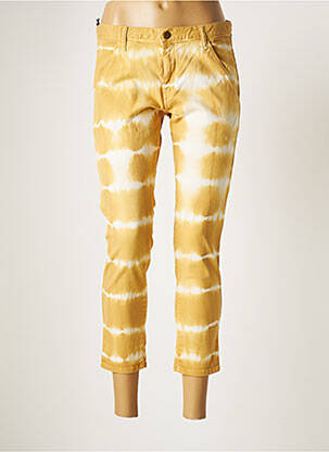 Pantalon trei sferturi galben ACQUAVERDE femeie