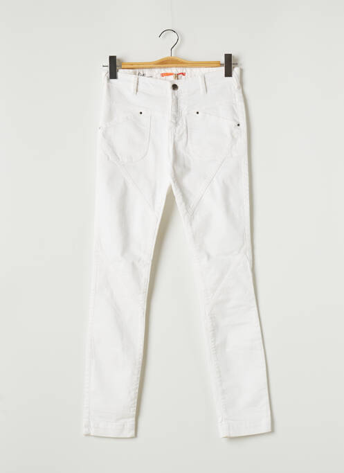 Blugi cu croială slim alb QUIET femeie