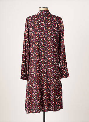 Rochie midi imprimeu floral mâneci lungi gri AGATHE & LOUISE femeie