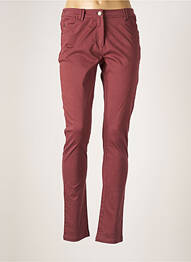 Pantalon slim țesătură poplin mărime normală roșu AGATHE & LOUISE femeie