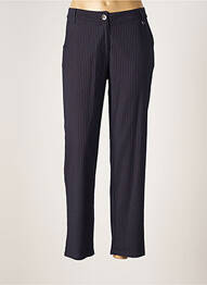 Pantalon drept țesătură poplin mărime normală albastru AGATHE & LOUISE femeie