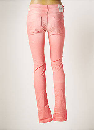 Pantalon drept buzunare portocalie DN 67 femeie