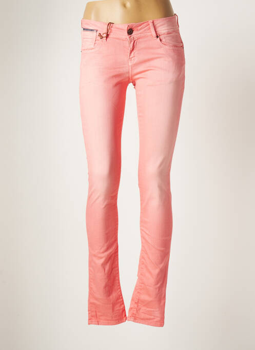Pantalon drept portocaliu DN 67 femeie