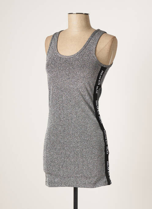 Tunică fără mâneci guler rotund gri HEAVEN MAY femme