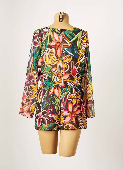 Salopetă scurtă negru CHERRY BEACH femeie