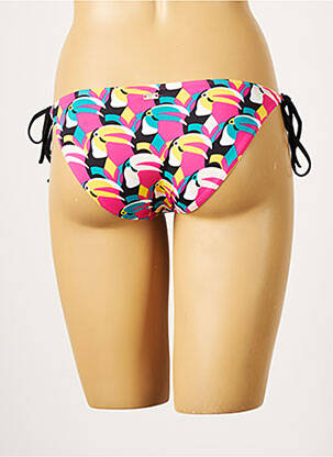 Chiloți de baie imprimeu tie and dye bikini roz CHERRY BEACH femeie