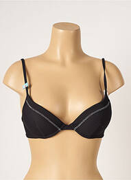 Sutien de costum de baie bretele elastice reglabile negru CHERRY BEACH femeie