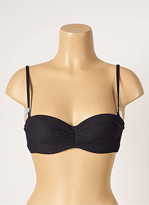 Sutien de costum de baie top bentiță top bentiță negru CHERRY BEACH femeie