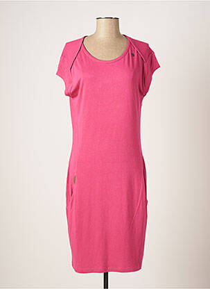 Rochie midi mâneci scurte mâneci scurte roz RAGWEAR femeie