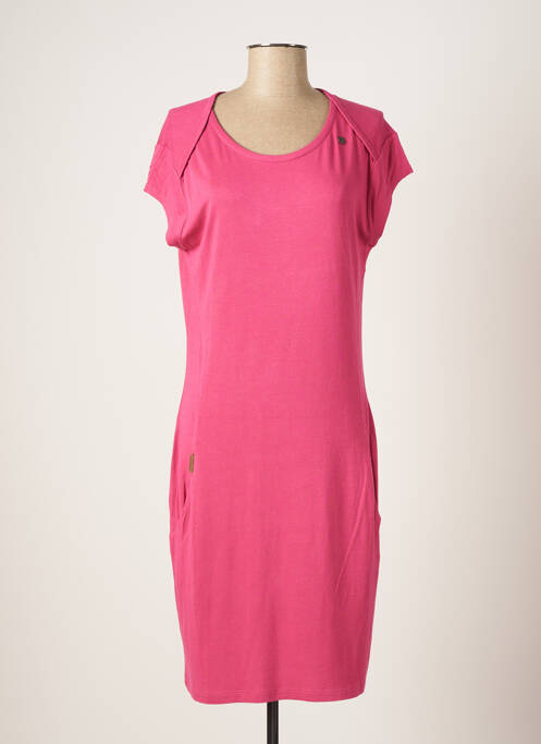 Rochie midi roz RAGWEAR femeie